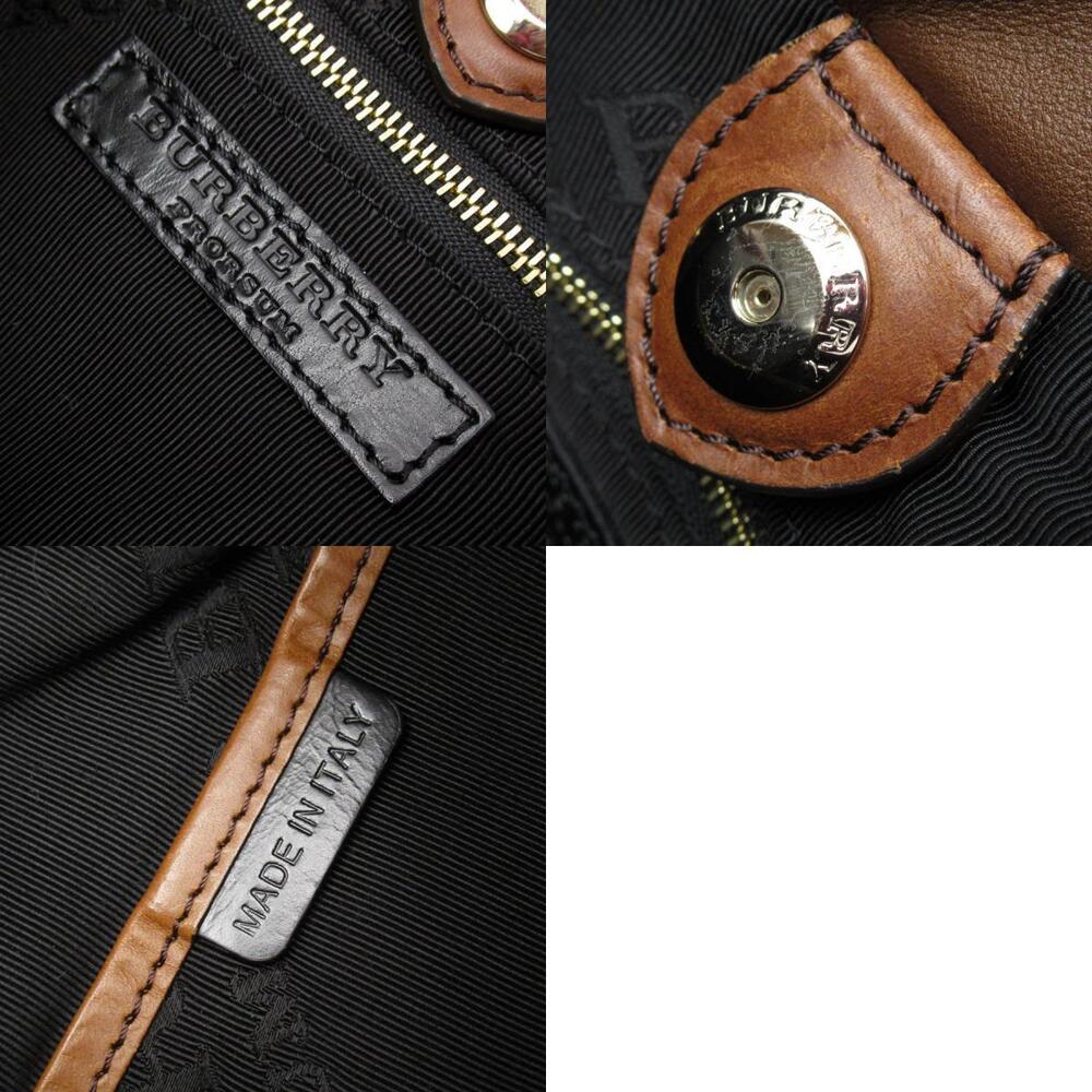 Burberry Crossbody Shoulder Bag Calf Hair Canvas Leather Brown - Picture 5 of 5